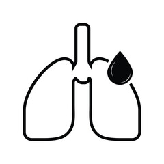 Obraz premium lung icon design for vector graphics