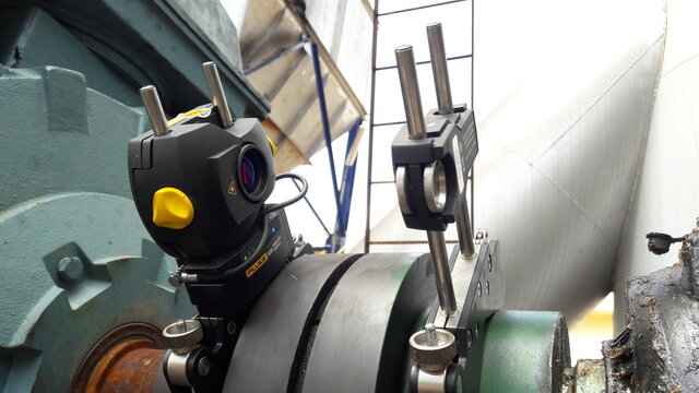 Motor & pump alignment tooling equipment for maintenance  machine in power plant, maintenancce concept.