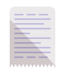 Obraz premium white receipt design