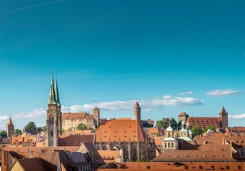 Nürnberg, Blick über die Altstadt auf Kaiserburg und Sebalduskirche © RF-Foto
