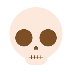 halloween skull illustration