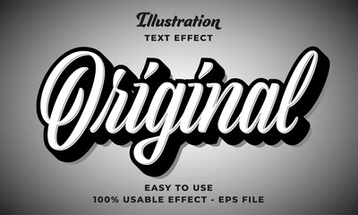 editable original vector text effect with modern style design 