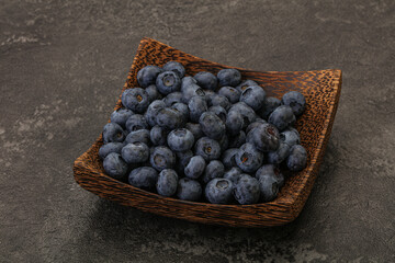 Ripe sweet tasty blueberries heap