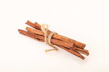Aroma Cinnamon stick heap isolated