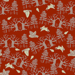 seamless animal pattern