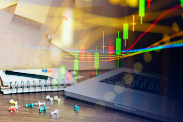 Forex market background, trading on the currency market Forex. Currency exchange rate for world currency: US Dollar, Euro, Frank, Yen. Financial, money, global finance, stock market background.