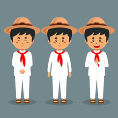 Chinese Character with Various Expression