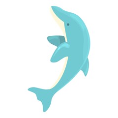 Dolphin mammal icon cartoon vector. Sea animal. Marine whale