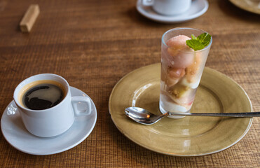 コーヒーとデザート