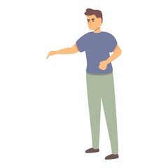 Discrimination icon cartoon vector. Equal people. Business culture