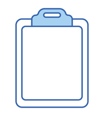 blue clipboard design