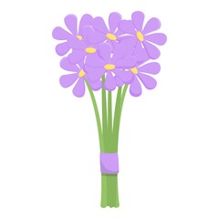 Flower bouquet icon cartoon vector. Floral bunch. Romantic flora