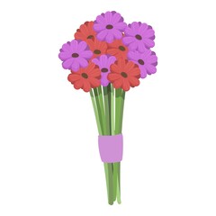 Botanical flower bunch icon cartoon vector. Floral blossom. Garden bouquet