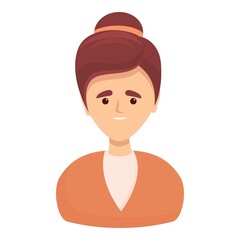 Company candidate icon cartoon vector. Job person. Talent search