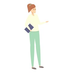 Office manager icon cartoon vector. Work business. Corporate strategy