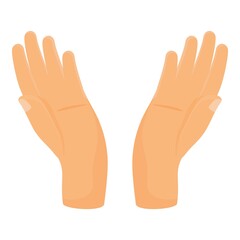Cheer handclap icon cartoon vector. Crowd applause. Finger encourage