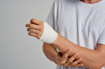 bandaged arm health problems pain injury