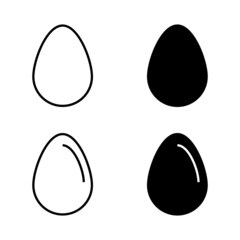 Fototapeta premium Eggs vector icon