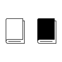 notebook icon. Book icon