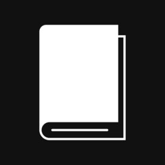 Book Icon on grey background