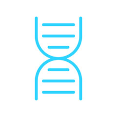 Chromosome icon. DNA blue web icon