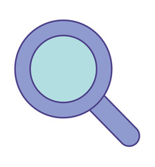blue magnifying glass
