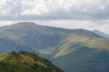 view of the mountains