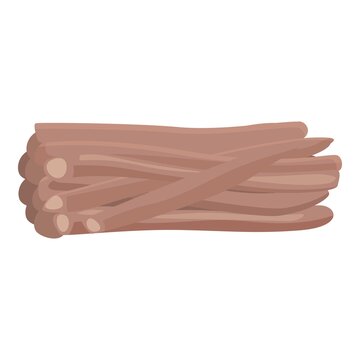 Camping logs icon cartoon vector. Camp fire. Summer tent