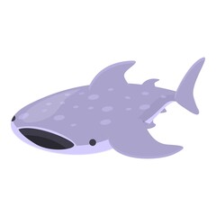 Whale shark animal icon cartoon vector. Sea fish. Ocean species