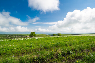 Obraz premium Panoramic view of the Bermamyt Plateau