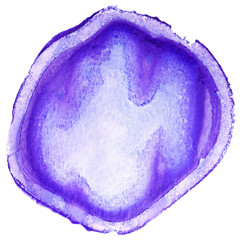 watercolor stain purple grunge abstract shape.