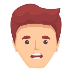 Basic articulation icon cartoon vector. Tongue pronunciation. Therapy movement