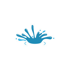 Splash water icon design illustration template