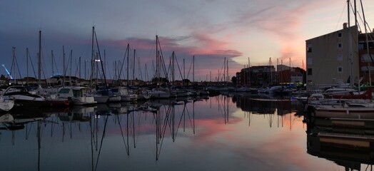 The port of Cap d'Agde is very beautiful. each other's boats are superb not to mention the yachts .