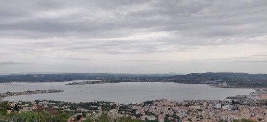 View of S&egrave;te from La Croix du Mont Saint Clair.