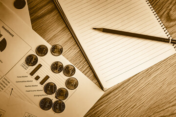 Gold coins stacks is representing riches and wealth management. Crypto Coin stack growing and find...