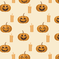 halloween seamless pattern