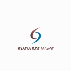 design logo combine number 6 and 9