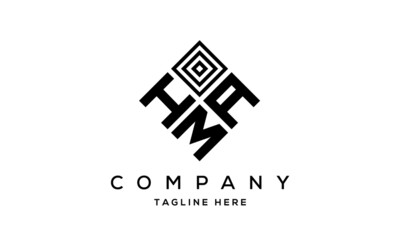 HAM square three latter logo vector