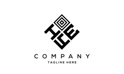 HEY square three latter logo vector