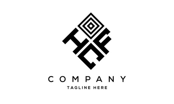 HFC square three latter logo vector