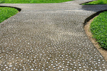Pebble walkway in the park - 454932020