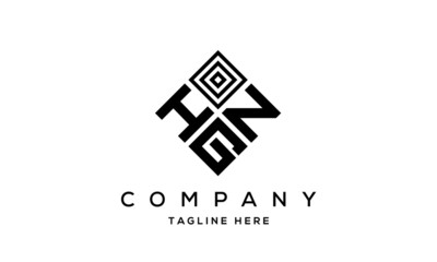 HNG square three latter logo vector