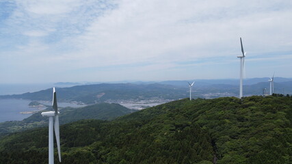 日本の風景　瀬戸内海とひらお　ドローン空撮　山口県平生町