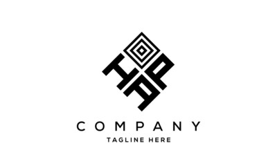 HPA square three latter logo vector