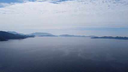 日本の海と自然豊かな瀬戸内海の景色