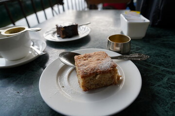 cake and coffee