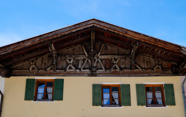 beautiful old rutic house in Mittenwald in Bavaria (Germany)