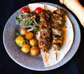 Turkish cuisine at the Anatolian grill restaurant in Kazan