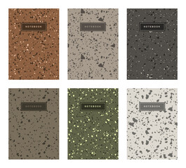 Terrazzo abstract cover page templates